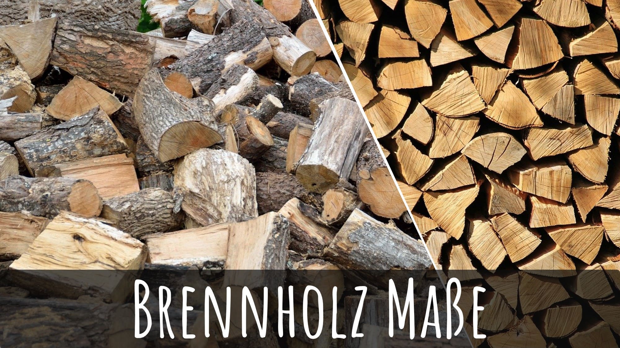 Brennholz Hartholzmix Kaminholz Holz trocken gespalten auf Meterstücke 