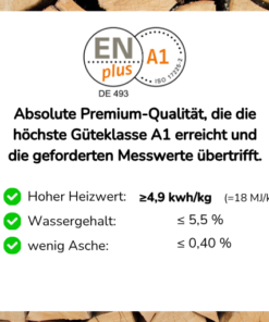 Holz Harry Premium-Holzpellets ENplusA1 975kg – Bild 3