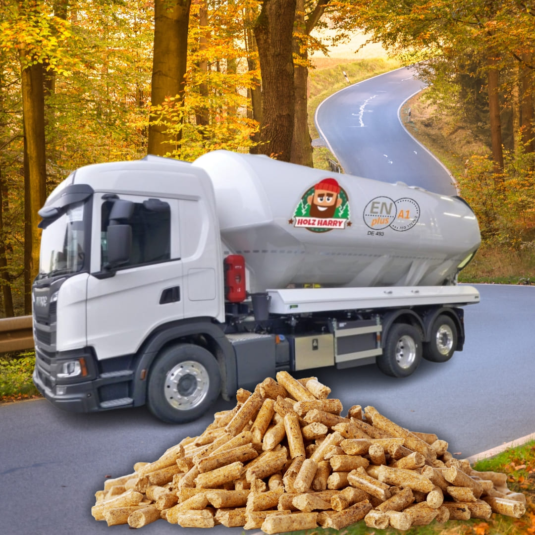 Lose Pellets mit Lieferung & Einblasen | ENplusA1 | Aus Deiner Region | Holzpellets lose direkt vom Hersteller